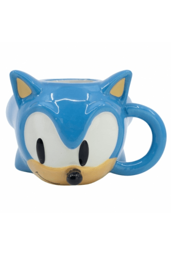 Stor Taza Ceramica 3D 400 ml En Caja Regalo Sonic Head - slika proizvoda