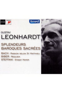 Leonhardt, Gustav - Splendeurs Baroques Sacrees Bach,Biber,Steffani CD - omot