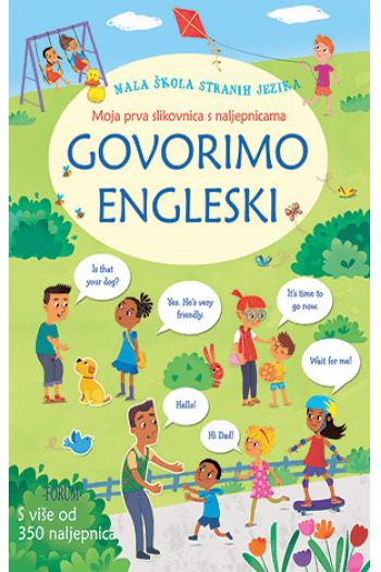 Govorimo engleski: Moja prva slikovnica s naljepnicama - naslovnica