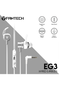 Hands-free slušalice Žične Gaming In-ear Fantech 3.5mm+Mikrofon EG3 bijele