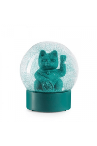 Summerglobe - Lucky Cat Green , Snowglobe , 10x10x12 cm , glass , water , polyresin (16) - slika proizvoda