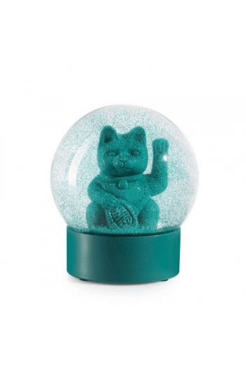 Summerglobe - Lucky Cat Green , Snowglobe , 10x10x12 cm , glass , water , polyresin (16) - slika proizvoda