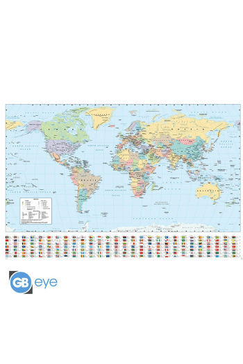 Harper Collins - Poster Maxi 91.5X61 - World Map 21 - slika proizvoda
