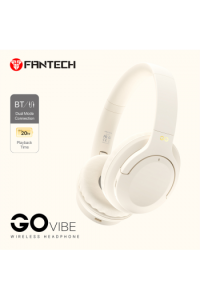 Bluetooth stereo slušalice Fantech BT5.3 3,5 mm GO VIBE WH05-BG bež