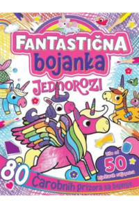 Fantastična bojanka - Jednorozi - naslovnica