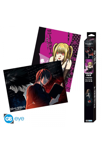 Death Note - Set 2 Chibi Posters - L vs Light & Misa (52X38) X4 - slika proizvoda