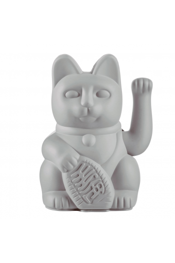 Lucky Cat , Grey , waving cat , 10,5x8,5x15cm , plastic , no batt. incl. (36) - slika proizvoda