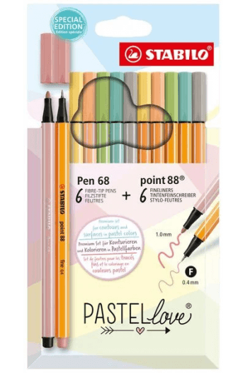 Flomaster Stabilo Pen 68&88 Pastel12K - slika proizvoda