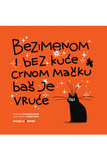 Bezimenom i bez kuće crnom mačku baš je vruće (Slikovnica) - naslovnica