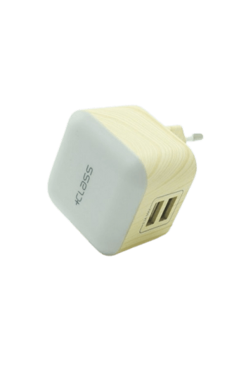 Kućni punjač 220V s led svjetlom T066 2XUSB 3.1 A - slika proizvoda