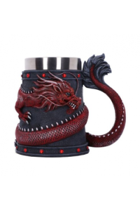 Nemesis Now Dragon Coil Tankard Red 16cm