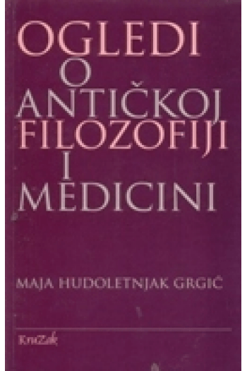 Ogledi o antičkoj filozofiji i medicini - naslovnica