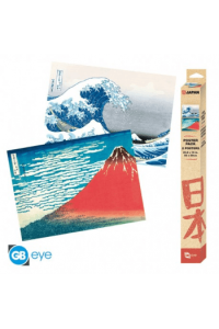 Hokusai - Set 2 Posters Chibi 52X38 - Katsushika Hokusai