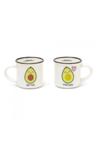 Šalice  set 2 avokado