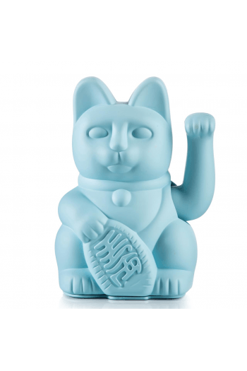 Lucky Cat / Light Blue / waving cat / 10,5x8,5x15cm / plastic / no batt. incl. - slika proizvoda