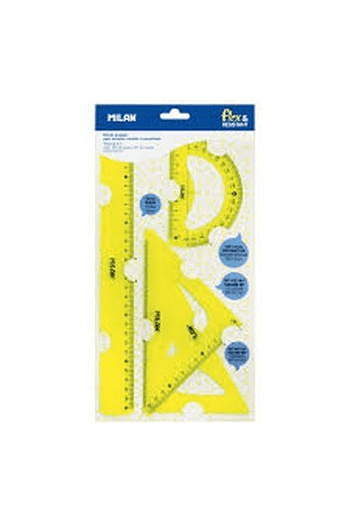 Geometrijski set veliki MILAN flex.resistant žuti acid bls P24/96 - slika proizvoda