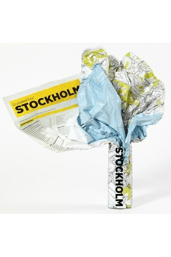 Stockholm Crumpled City Map - naslovnica