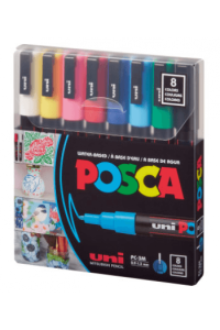 Uni pak marker Posca pc-3m sortirane boje 8/1 - slika proizvoda