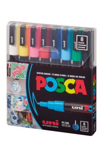 Uni pak marker Posca pc-3m sortirane boje 8/1 - slika proizvoda