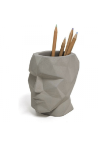 Držač za olovke siva glava