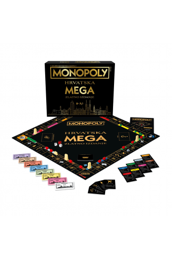 Monopoly Hrvatska - mega zlatno izdanje - slika proizvoda