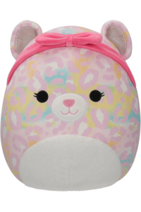 SQU: SQUishmallows 30cm W19 - Michaela - Leopard Duginih Boja S Roza Trakom Za Glavu - slika proizvoda