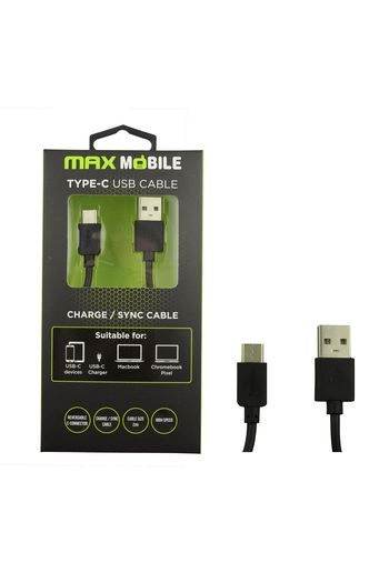 MAXMOBILE DATA KABEL USB 2.0 TYPE C 2m crni - slika proizvoda