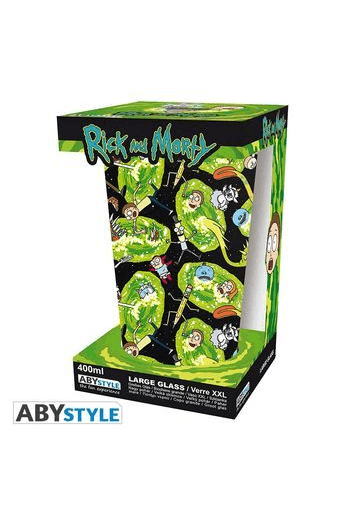 RICK & MORTY - Large Glass - 400ml - Portals - Matte x2 - slika proizvoda