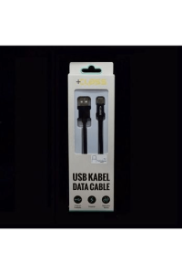 USB kabel +class TIP C, USB na TIP C 1 m pleteni crni - slika proizvoda
