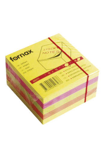 Blok samoljepljiv kocka 75x75mm 450L Fornax neon - slika proizvoda