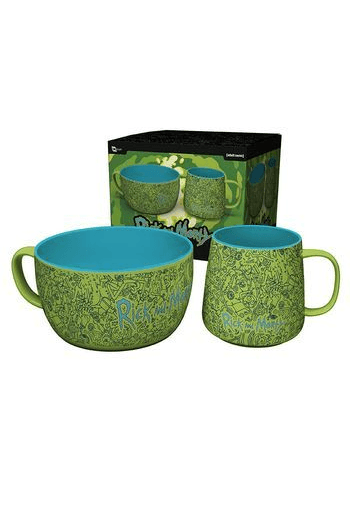 Rick And Morty - Breakfast Set Mug + Bowl - Pattern - slika proizvoda
