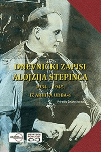 Dnevnički zapisi Alojzija Stepinca 1934.-1945. iz arhiva UDBA-e - naslovnica