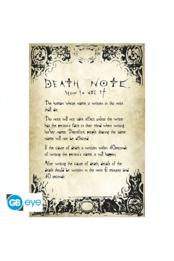 Death Note - Poster Maxi 91.5X61 - Rules - slika proizvoda