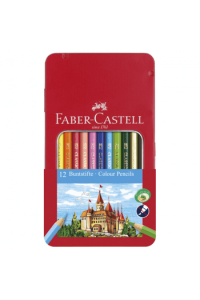 Boje drvene 12boja metalna kutija Faber Castell 115801 ~ 1/6 - slika proizvoda