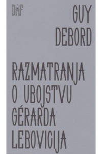 Razmatranja o ubojstvu Gerarda Lebovicija - naslovnica
