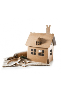 My first Gingerbreadhouse , house to color , paper , 26x29x18cm (6) - slika proizvoda