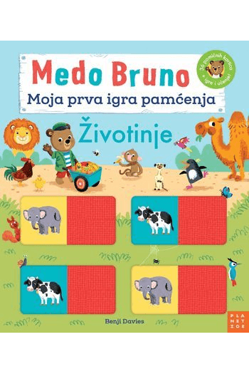 Medo Bruno: Moja prva igra pamćenja - Životinje (Slikovnica) - naslovnica