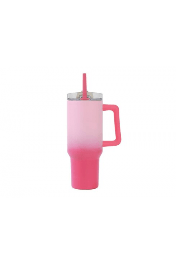 Čaša iTotal sa slamkom 1200ml pink Macaron ID0252 - slika proizvoda