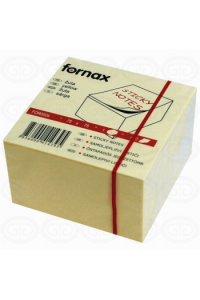 Blok samoljepljiv kocka 75x75mm 450L Fornax žuti