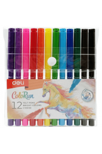 Deli Color Run Flomasteri 12K