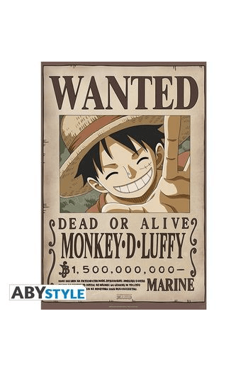 One Piece Poster Wanted Luffy New 2 (91.5x61cm) - slika proizvoda