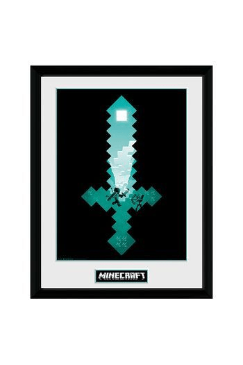 Minecraft Framed poster "Diamond Sword" (30.5X40.6cm) - slika proizvoda