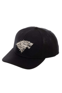 GAME OF THRONES - Snapback Cap - Black & Grey - Stark