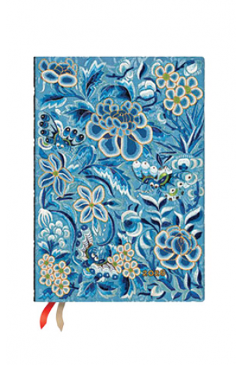 Planer tjedni 2026 12,5x17cm - midi horizontalni  s gumicom Blue Willow Flexi Paperblanks - slika proizvoda