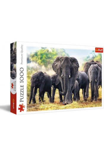 Trefl Puzzle 1000 kom., Afrički slonovi - slika proizvoda