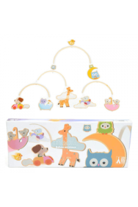 Dječji drveni mobile Životinjice