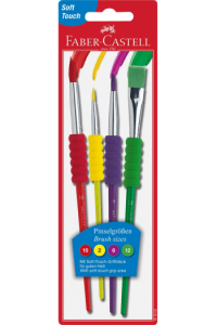 Set kistova od sintetičkih vlakana pk4 Faber Castell 481600 sortirano blister - slika proizvoda