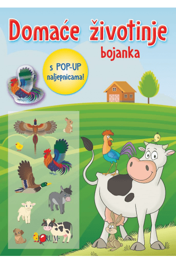 Domaće životinje - bojanka - naslovnica