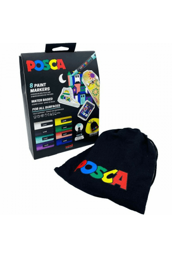 Uni gift set Posca pc-5m 8,1 (poklon Posca platnena vrećica) - slika proizvoda