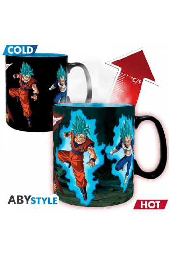 Dragon Ball Super - Mug Heat Change - 460 ml Saiyans vs Black - slika proizvoda